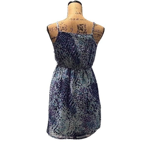 Epic Threads Blue Spaghetti Strap Ruffled Mini Dress Size L (Jr) - Picture 2 of 2